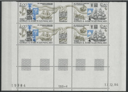 TAAF Poste Aérienne PA N° 91A Bloc De 4 Avec Coin Daté Neuf Sans Charnière ** (MNH) TB - Poste Aérienne