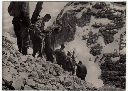 ALPINI - ARTIGLIERI DI MONTAGNA - RITORNO A VALLE - DOLOMITI - TOFANE - Manovre