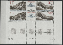 TAAF Poste Aérienne PA N° 94A Bloc De 4 Avec Coin Daté Neuf Sans Charnière ** (MNH) "Jean Charcot" TB - Luchtpost