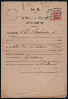 España - Edi O 243 - Aviso De Recibo Mat "Certificado 7/4/04 - Estafeta De Cambio - Barcelona" - Lettres & Documents