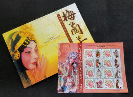 China Chinese Opera Mei Lanfang 110th Birthday 2004 (folder Set) MNH - Ungebraucht