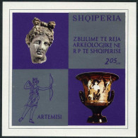 Albania 1641,MNH.Michel Bl.55. Archeological Discoveries,1974.Artemis,amphora. - Albania