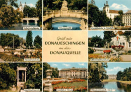 73927534 Donaueschingen Schuetzenbruecke Donauquelle Stadtkirche Irmabrunnen Han - Donaueschingen