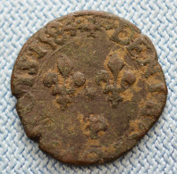 France • Double Tournois 1584 P ► R3  • N.E.R.: 4  (R5) ◄ Henri III • Dijon •  Dy# 1153 B CGKL# 48 • [24-672] - 1574-1589 Enrico III