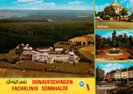 73927530 Donaueschingen Sanatorium Sonnhalde Fliegeraufnahme Rathaus Irmabrunnen - Donaueschingen