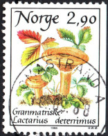 NORVEGIA, NORWAY, FLORA, FUNGHI, 1988, USATI Mi:NO 991, Scott:NO 887, Yt:NO 947 - Oblitérés