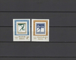 Hungary 1985 Olympic Games, Olymphilex '85, Set Of 2 Imperf. MNH -scarce- - Ete 1984: Los Angeles