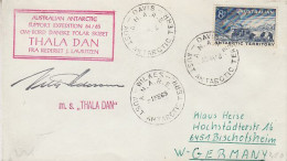 AAT Australian Antarctic Support Expedition Thala Dan Ca Davis & Wilkes May 1965 (59625) - Lettres & Documents