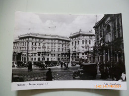 Cartolina "MILANO Inizio Secolo XX P.za Cordusio" Edizione Bromofoto Anni 1960 - Milano