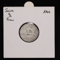 Suisse / Switzerland, 1/2 Franc, 1944, B - Bern, Argent (Silver), TTB (EF), KM#23, HMZ-2# 1206 - Otros & Sin Clasificación