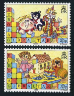 Gibraltar 543-544, Hinged. Michel 404-407. EUROPE CEPT-1989, Children Toys. - Gibraltar