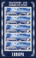 Gibraltar 524-527a Sheets, MNH/MLH. Michel 544-547. EUROPE CEPT-1988. Transport, - Gibilterra