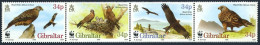 Gibraltar 716 Ad Strip,MNH.Michel 774-777. WWF 1996.Red Kite. - Gibilterra