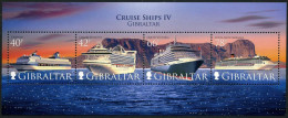 Gibraltar 1156a Sheet,MNH. Cruise Ships,2008. - Gibraltar