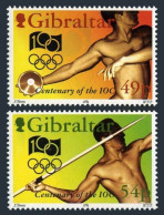 Gibraltar 666-667,MNH.Mi 700-701. Intl Olympic Committee,100,1994.Dscus,Javelin. - Gibraltar