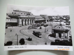 Cartolina "MILANO Inizio Secolo XX Stazione Centrale"   Edizione Bromofoto Anni 1960 - Milano