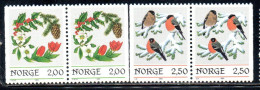 NORWAY NORGE NORVEGIA NORVEGE 1985 CHRISTMAS NATALE NOEL WEIHNACHTEN NAVIDAD COMPLETE SET PAIR COPPIA SERIE COMPLETA MNH - Ongebruikt