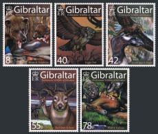 Gibraltar 1098-1102,1103,MNH. Prehistoric Wildlife,2007.Bears,Owl,Eagle,Ibex. - Gibilterra