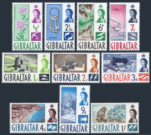 Gibraltar 147-156, Hinged. 1960. Candytuft, Keys, Rock, Map, Castle, Monkey, - Gibraltar