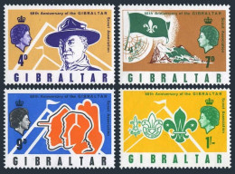 Gibraltar 209-212 Blocks/4, MNH. Mi 211-214. Scouting 1968. Lord Baden-Powell. - Gibraltar