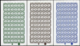 Gibraltar J4-J6 Sheets/60, MNH. Michel D4-D6. Due Stamps 1971. - Gibraltar