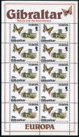 Gibraltar 483-484 Sheets, MNH. Mi  503-504 Klb. EUROPE CEPT-1986. Butterfly,Gull - Gibraltar