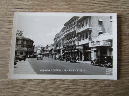 CPA PHOTO PANAMA AVENIDA CENTRAL COMMERCES VOITURES ANCIENNES - Panama