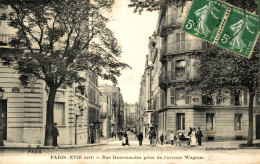 PARIS RUE DESRENAUDES PRISE DE L'AVENUE WAGRAM - Paris (17)