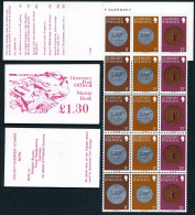Guernsey 198Ba 180/198B/185 Booklet,MNH.Michel H-Blatt 17. Coins 1979. - Guernesey
