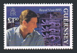 Guernsey 558,MNH.Michel 677. Visit Of Prince Charles Of Whales,1995.Arms. - Guernsey