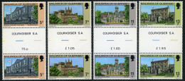 Guernsey 141-144 Gutter,MNH.Michel 141-144.Christmas 1976.Buildings Of Bailiwick - Guernsey