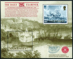 Guernsey 596 Ab Sheet,MNH.Michel 739-740 Bl.19. PACIFIC-1997.St Peter Port,Ships - Guernesey