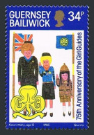 Guernsey 318, MNH. Michel 324. Girl Guides, 75th Ann. 1985. Child's Drawing. - Guernesey