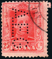 Madrid - Perforado - Edi O 317 - "A.E.G" (Ibérica Electricidad) - Used Stamps