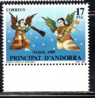 ANDORRE PRINCIPAT ANDORRA 1985 CHRISTMAS NATALE NOEL WEIHNACHTEN NAVIDAD 17p MNH - Neufs