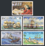 Guernsey 436-440, MNH. Mi 492-496. Lord Anson Circumnavigation, 250th Ann. 1990. - Guernesey