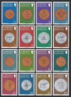 Guernsey 173-188, MNH. Michel 173-188. Coins 1979. Bird, Cow, Lily, Arms. - Guernsey