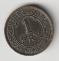 DENMARK 1907: 1 Öre, KM 804 - Dänemark