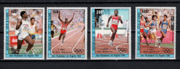 Ivory Coast 1984 Olympic Games Los Angeles, Athletics Set Of 4 MNH - Ete 1984: Los Angeles