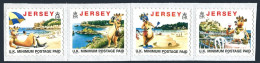 Jersey 786d-789de Strip, MNH. Non-value Indicators Inscribed 1999. Cows. - Jersey