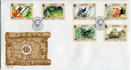 Jersey 461-466, FDC. Mi 447-452. Operation Raleigh, 1988. Rain Forest Leaf Frog, - Jersey