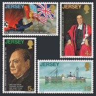 Jersey 26-29,MNH. Jersey's Liberation-25.Winston Churchill,Red Cross Ship VEGA. - Jersey