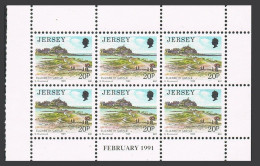 Jersey 493a Pane,MNH.Michel 475 H-b. Elizabeth Castle,1991. - Jersey