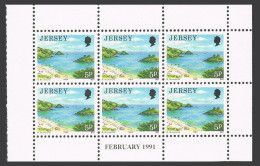 Jersey 481a Pane,MNH.Michel 466 H-b. Portelet Bay, 1991. - Jersey