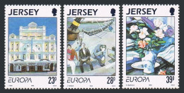 Jersey 631-633, MNH. Mi 612-614. EUROPE CEPT-1993. Contemporary Art. Opera House - Jersey