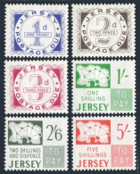 Jersey J1-J6,MNH.Michel D1-D6. Postage Due Stamps 1969.Numeral,Map. - Jersey