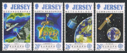 Jersey 559-562, MNH. Michel 539-542. EUROPE CEPT-1991. Satellites And Functions. - Jersey