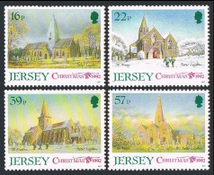 Jersey 610-613, MNH. Michel 591-594. Christmas 1992. Parish Church. - Jersey