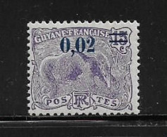 GUYANE    ( DIV - 416 )   1922   N° YVERT ET TELLIER   N°  92  N** - Nuovi