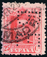 Madrid - Perforado - Edi O 317 - "BE" (Banco) - Used Stamps